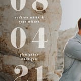 "We Found Love" - Save the Dates in Mist by Pixel and Hank - Detail
