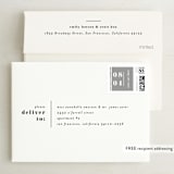 "We Found Love" - Save the Dates in Mist by Pixel and Hank - FREE Recipient Addressing