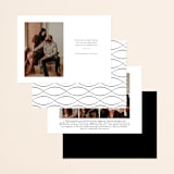 "Modern day names" - Save the Dates in Onyx by Heather Francisco - Back of Card Options
