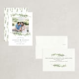 "Simple Sprigs" - Save the Dates in Cloud by Erin Deegan - Assembled