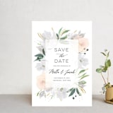"Grande Botanique" - Save the Dates in Mist by Bonjour Paper - Front
