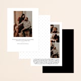 "Forever And" - Save the Dates in Black Tie by Kim Dietrich Elam - Back of Card Options