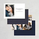 "Floral Vignette" - Save the Dates in Midnight by Kristen Smith - Back of Card Options