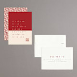 "two toned" - Save the Dates in Poppy by Deborah Chou - Assembled