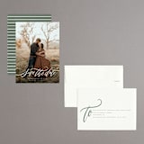 "Flourished Love" - Save the Dates in Cloud by Wildfield Paper Co - Assembled