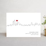 "Love in the City - New York City" - Save the Dates in Lipstick by Erin Deegan - Front