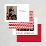 "Love in the City - New York City" - Save the Dates in Lipstick by Erin Deegan - Back of Card Options