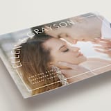 "Take Shape" - Save the Dates in Snow by Lauren Chism - Detail