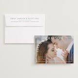 "Take Shape" - Save the Dates in Snow by Lauren Chism - Save the Date with Envelope
