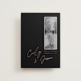 "Album Cover" - Save the Dates in Noir by Merian - Front