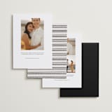 "Album Cover" - Save the Dates in Noir by Merian - Back of Card Options