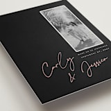 "Album Cover" - Save the Dates in Noir by Merian - Detail