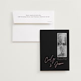 "Album Cover" - Save the Dates in Noir by Merian - Save the Date with Envelope