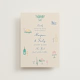 "Dining" - Save the Dates in Pastel by Elly - Front