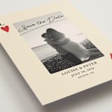 "Red Hearts" - Save the Dates in Champagne by Helena Vitto - Detail