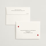 "Red Hearts" - Save the Dates in Champagne by Helena Vitto - FREE Recipient Addressing