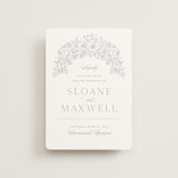 "Wild Roses" - Save the Dates in Powder Blue by Kristen Smith - Front