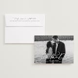 "Subtle Rise" - Save the Dates in Snowfall by Lauren Chism - Save the Date with Envelope