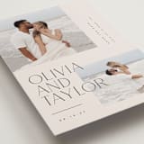 "Overlapping" - Save the Dates in Linen by Kelly Schmidt - Detail