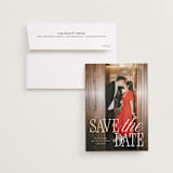 "Love Song" - Save the Dates in Snow by Pixel and Hank - Save the Date with Envelope