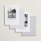 "Overlapped" - Save the Dates in Silk by Kelly Schmidt - Back of Card Options