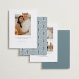 "Curved Date" - Save the Dates in Pearl by Brooke Chandler - Back of Card Options