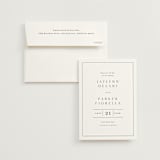 "Warm affection" - Save the Dates in Cotton by Stacey Meacham - Save the Date with Envelope