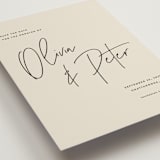 "Signed" - Save the Dates in Champagne by JoAnn Jinks - Detail
