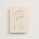 "Modern Aligned" - Save the Dates in Creampuff by Carolyn MacLaren - Front