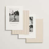 "Modern Aligned" - Save the Dates in Creampuff by Carolyn MacLaren - Back of Card Options