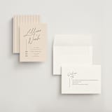 "Modern Aligned" - Save the Dates in Creampuff by Carolyn MacLaren - Assembled