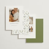 "Fleur" - Save the Dates in Lily by Everett Paper Goods - Back of Card Options