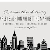 "Big City - Atlanta" - Save the Dates in Light Taupe by Hooray Creative - Detail