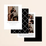 "Whimsical Script" - Save the Dates in Onyx by Christie Garcia - Back of Card Options