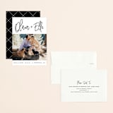 "Whimsical Script" - Save the Dates in Onyx by Christie Garcia - Assembled