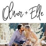 "Whimsical Script" - Save the Dates in Onyx by Christie Garcia - Detail