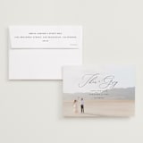 "Enchantment" - Save the Dates in Graphite by Snow and Ivy - Save the Date with Envelope