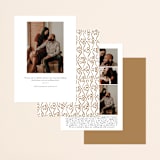 "There Will Be Cake" - Save the Dates in Dove by Megan Tamaccio - Back of Card Options