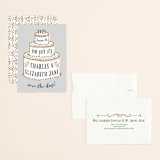 "There Will Be Cake" - Save the Dates in Dove by Megan Tamaccio - Assembled