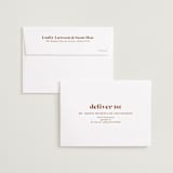 "Bold Print" - Save the Dates in Rust by April Astudillo - FREE Recipient Addressing