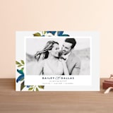 "Our Something Blue" - Save the Dates in Ocean by AK Graphics - Front