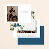 "Our Something Blue" - Save the Dates in Ocean by AK Graphics - Back of Card Options