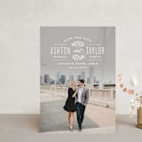 "Elegant Engagement" - Save the Dates in Marshmallow by Hooray Creative - Front