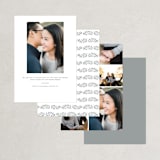 "Elegant Engagement" - Save the Dates in Marshmallow by Hooray Creative - Back of Card Options