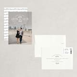 "Elegant Engagement" - Save the Dates in Marshmallow by Hooray Creative - Assembled