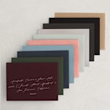 "Elegant Engagement" - Save the Dates in Marshmallow by Hooray Creative - Colored Envelopes Available
