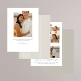 "Stacked Banner" - Save the Dates in Cotton by Amy Kross - Back of Card Options