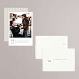 "Stacked Banner" - Save the Dates in Cotton by Amy Kross - Assembled