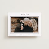 "Engraved names" - Save the Dates in Burgundy by Stacey Meacham - Front