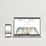 "Watercolor Floral" - Save the Dates in Fog by Jill Means - FREE Wedding Website